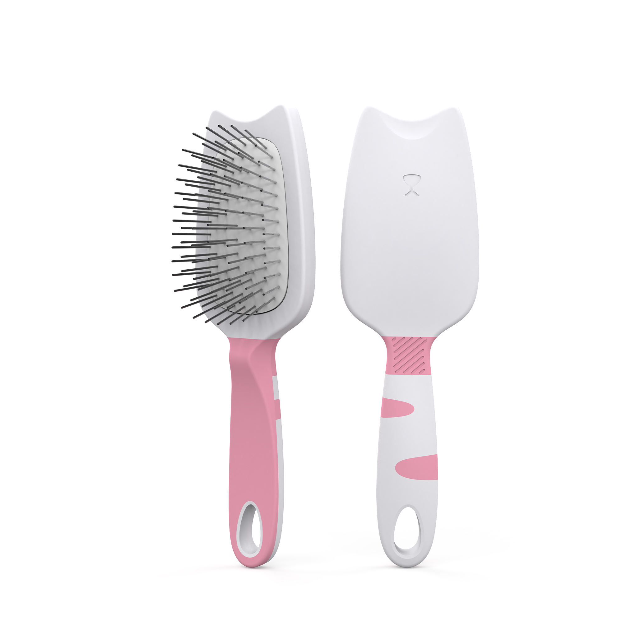 Pet Hair Grooming Soft Plastic Bristles Bathing Massage Dog and Cat Brush