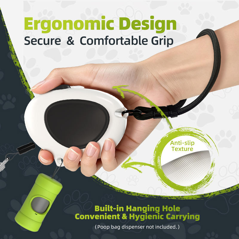 Custom Hands-Free Tangle Free LED Light Dog Retractable Leash for Small Pets