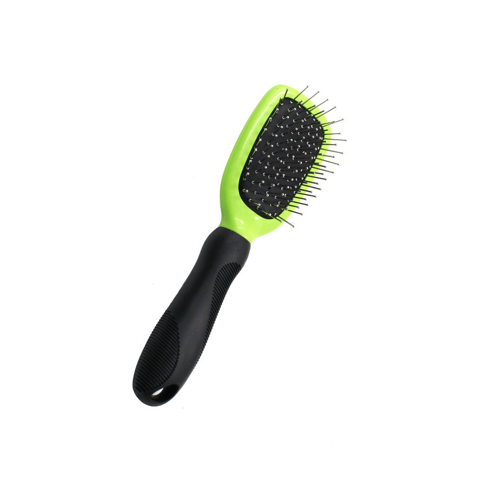 Custom Logo Long Haired Loose Hair Tangles Removal Pet Grooming Massage Dog and Cat Pin Brush