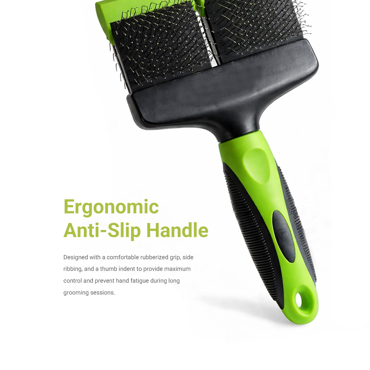 Professional Double Sided Pet Hair Grooming Flexible Dual Head Soft Dogs and Cats Slicker Brush