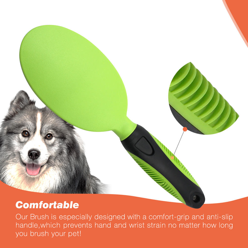Custom Soft Bristle Pet Short Hair Grooming Brush for Dog and cat