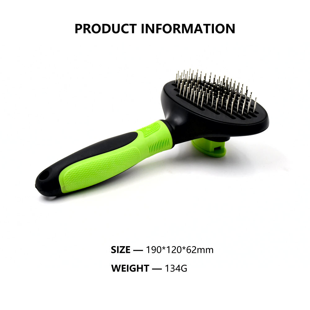 Wholesale Self Cleaning Pet Grooming Massage Dog Cat Pin Brush for Short Long Hair