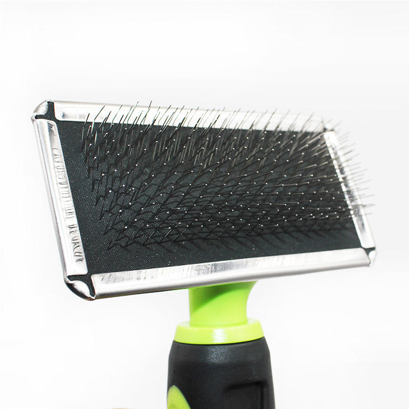 Stainless Steel Pins Pet Hair Grooming Dog Cat Slicker Brush