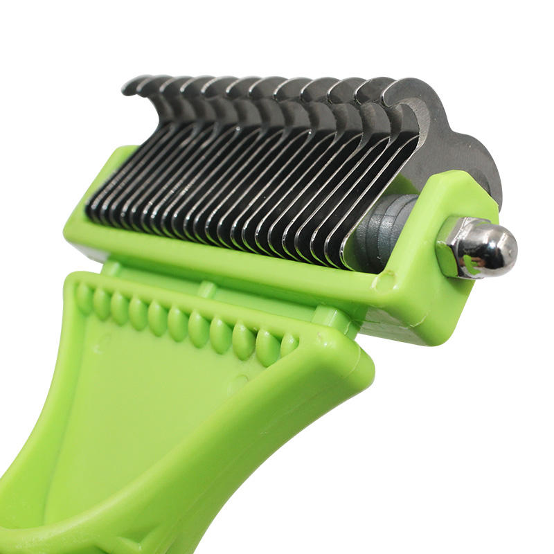 Best Selling Dog and Cat Dematting Undercoat Rake Blade Comb Pet Fur grooming tool
