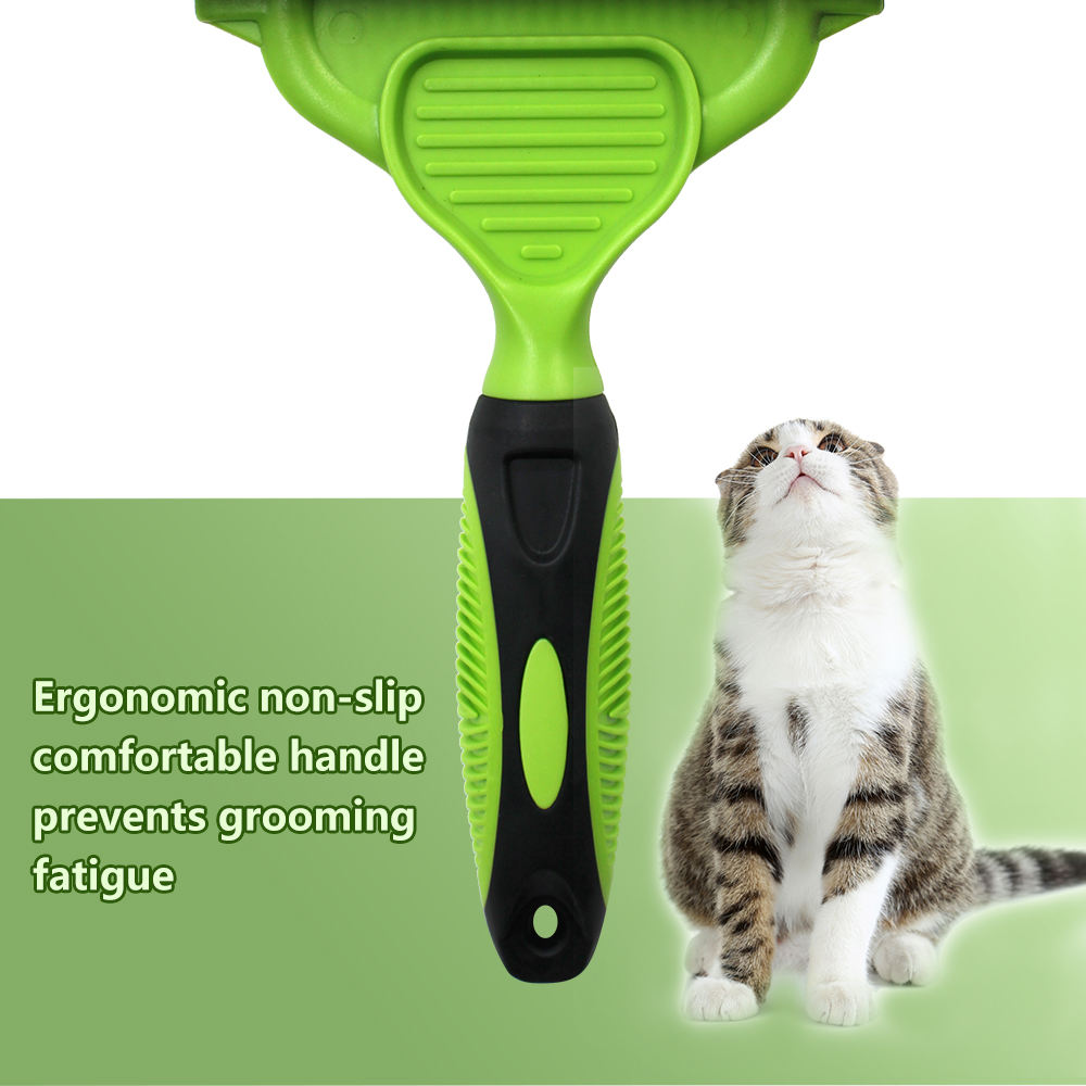 Double Side Pet Hair Grooming Dog Cat Horse Dematting Deshedding Tool