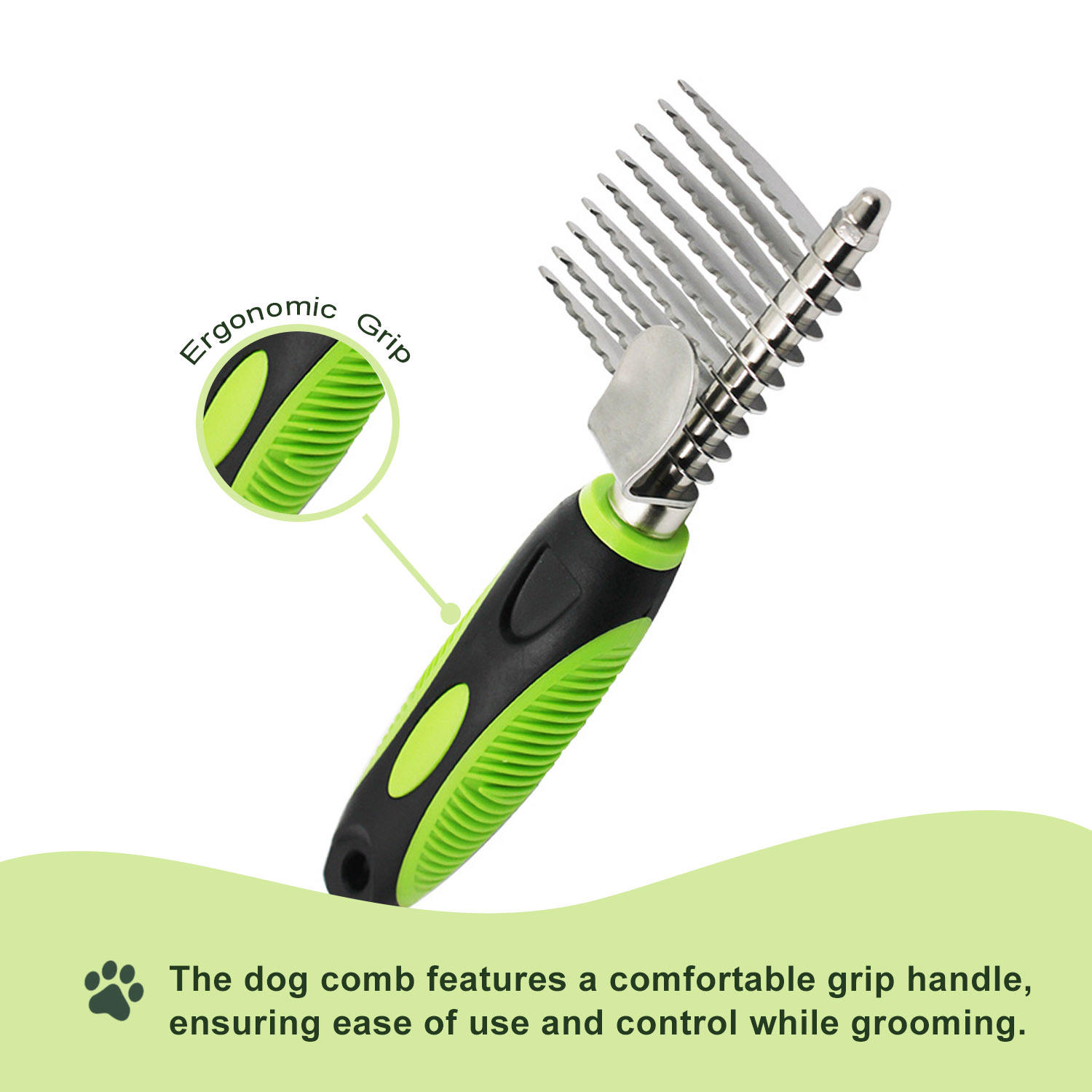 Pet Dematting Tool Cat Dog Stainless Steal Blades Hair Grooming Comb