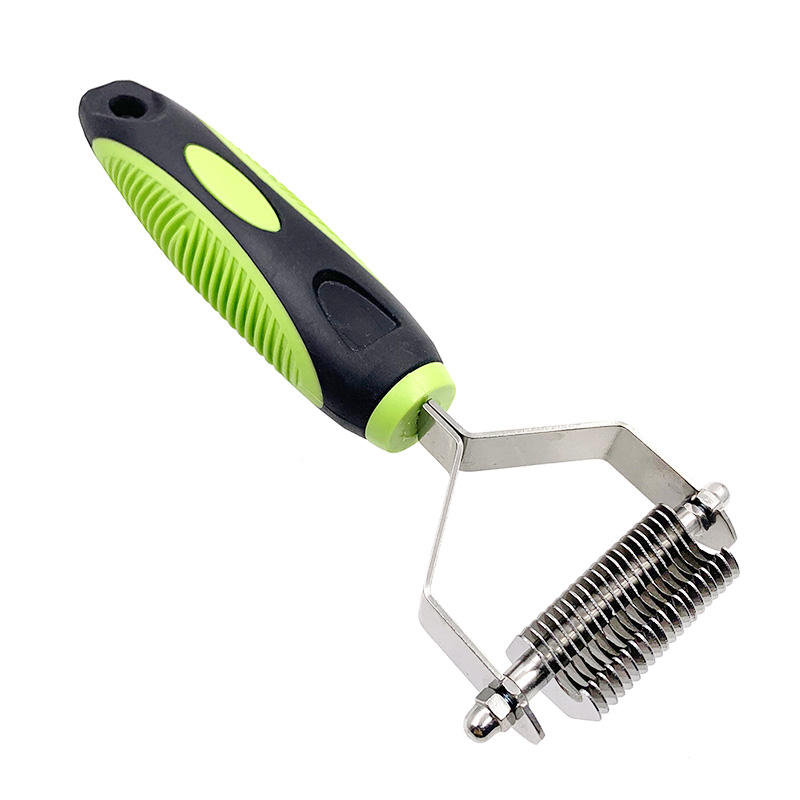 Pet Grooming Stainless Steel Blades Dematting Rake Comb for Dog and Cat