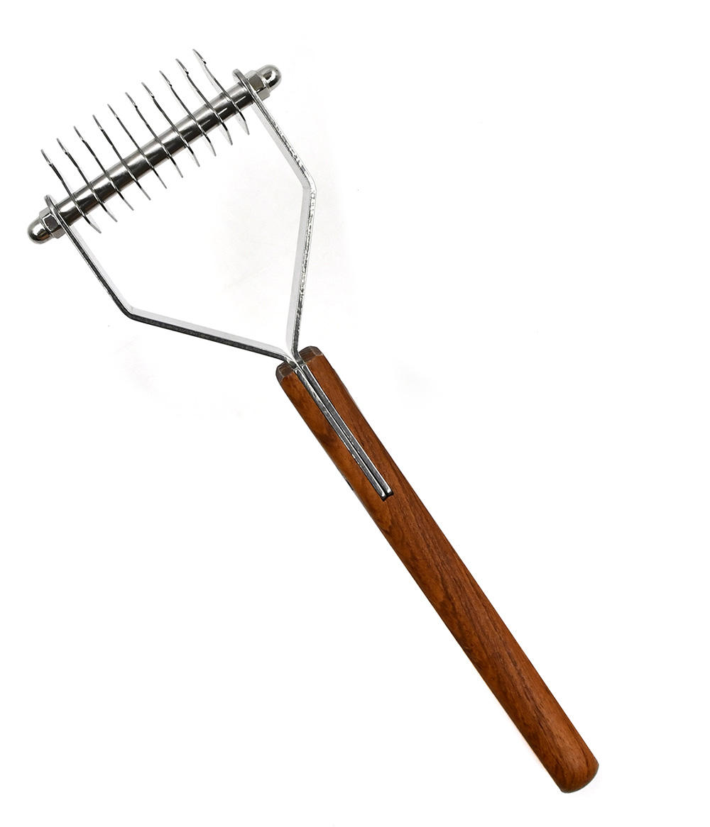 Wooden Pet Hair Grooming Dog and Cat Dematting Comb